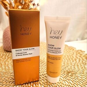 Hey Honey Show Your Glow Colloidal Gold & Honey Beauty Mask 2FlOz. Full Size